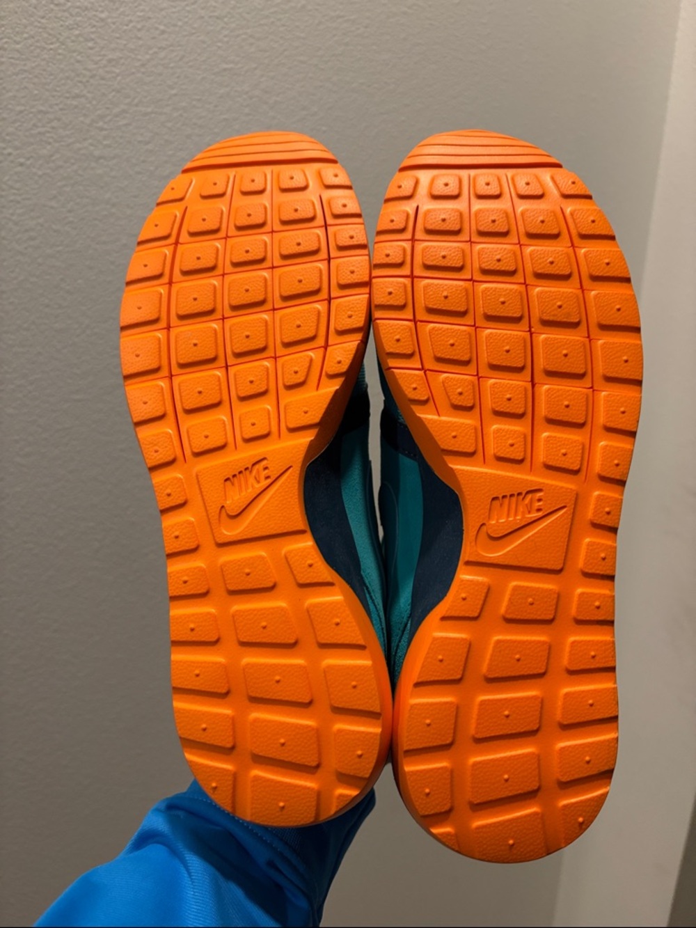 NIB [Nike] Roshe Run NM Athletic Shoes in Dusty Cactus/Spice Blue Men’s 9.5 - Picture 10 of 11
